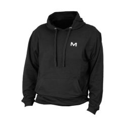 Bluza sportowa męska MOTUS. Czarne bluzy sportowe męskie Motus, l, bez wzorów, z bawełny, bez kaptura, na fitness i siłownię. Za 129.00 zł.