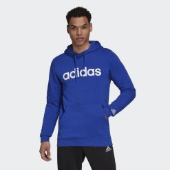 Bluza adidas Essentials Hoodie M H12165. Białe bluzy męskie Adidas, m, bez wzorów, bez kaptura, na fitness i siłownię. Za 159.00 zł.