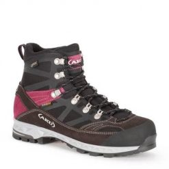 Buty trekkingowe męskie Aku 847374. Czarne buty zimowe męskie Aku, bez wzorów, z materiału, za kostkę, bez obcasa, bez zapięcia. Za 499.00 zł.