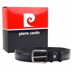 Pasek skórzany Pierre Cardin [D] 6209 NERO czarny. Czarne paski męskie Pierre Cardin, z jeansu, klasyczne. Za 109.41 zł.
