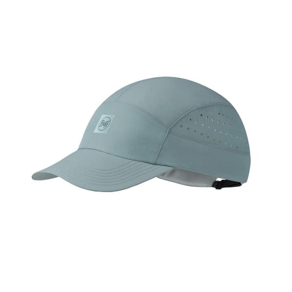 Czapka do biegania Buff Speed Cap. Niebieskie czapki damskie Buff, na lato, bez wzorów, z materiału. Za 142.99 zł.