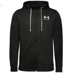 Bluza z kapturem Under Armour Rival Terry, Mężczyźni. Białe bluzy sportowe męskie Under Armour, l, bez wzorów, z kapturem, do biegania. Za 215.00 zł.