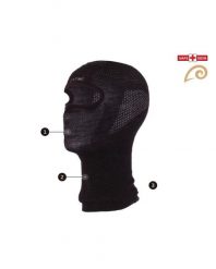 Czapka merino WUKLA. Czarne czapki damskie LASTING, bez wzorów, z materiału, sportowe. Za 100.59 zł.
