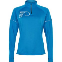 Bluza damska Newline core zip neck. Niebieskie bluzy damskie Newline, s, bez wzorów, eleganckie, bez ramiączek, bez kaptura. Za 241.50 zł.