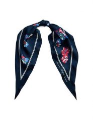 LAUREN RALPH LAUREN Chusta 454P14494001 Granatowy. Niebieskie rękawiczki damskie Lauren Ralph Lauren, bez wzorów, z jedwabiu. Za 379.99 zł.