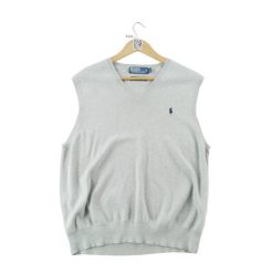 Second life - Sweter męski Pima Cotton Polo Ralph Lauren szary - Jak nowy. Szare swetry męskie Ralph Lauren, l, bez wzorów, z bawełny, eleganckie, bez kołnierzyka, bez ramiączek. Za 149.06 zł.