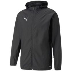 Kurtka Puma Teamcup Windshield czarna XL. Czarne kurtki męskie Puma, m, bez wzorów, bez kaptura. Za 343.99 zł.