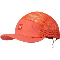 Czapka z daszkiem BUFF 5 PANEL AIR CAP SARET. Czerwone czapki damskie Buff, bez wzorów, sportowe. Za 161.77 zł.
