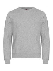 Clique Basic Roundneck bluza unisex z tkaniny stabilizowanej – ash. Szare bluzy damskie CLIQUE, xs, bez wzorów, z bawełny, bez ramiączek, bez kaptura. Za 149.58 zł.