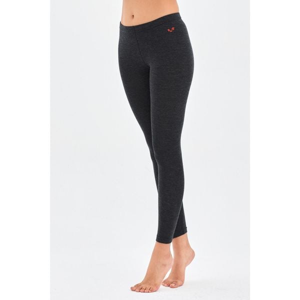 Norte - Ocieplane Legginsy z 100% Wełny Merino (195 g/m²). Szare bielizna sportowa damska WOOLONA, m, bez wzorów, z wełny. W wyprzedaży za 288.00 zł.