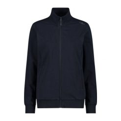 Damska bluza dresowa CMP. Niebieskie bluzy damskie CMP, bez wzorów, z dresówki, bez ramiączek, bez kaptura. Za 266.55 zł.