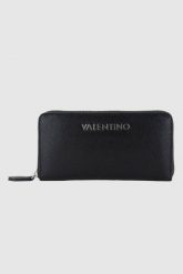 VALENTINO Duży czarny portfel Divina Zip Around Wallet. Czarne portfele damskie Valentino by Mario Valentino. W wyprzedaży za 172.99 zł.