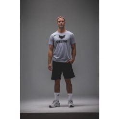 Koszulka promocyjna Erima Szara Junior. Czarne bluzki damskie Erima, m, bez wzorów, z bawełny, klasyczne, bez kołnierzyka, bez ramiączek. Za 219.99 zł.