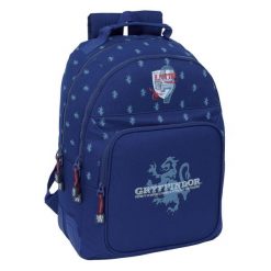 Plecak szkolny Harry Potter Captain Granatowy. Niebieskie plecaki męskie MBRANDS, bez wzorów, z poliesteru. Za 288.30 zł.