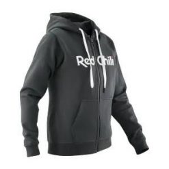 Bluza z kapturem z pełnym zamkiem błyskawicznym Red Chili Me Corporate. Czarne bluzy damskie RED CHILI, xs, bez wzorów, z bawełny, bez ramiączek, z kapturem. Za 451.60 zł.