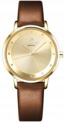 Zegarek Giewont Zegarek Damski Giewont Sapphire Złoty GW4130-A2. Niebieskie zegarki damskie Giewont, złote. Za 206.30 zł.