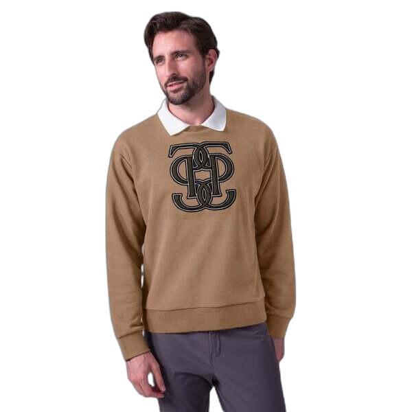 Bluza PS of Sweden Carl Monogram. Brązowe bluzy męskie PS OF SWEDEN, bez wzorów, sportowe, bez ramiączek, bez kaptura. Za 418.50 zł.