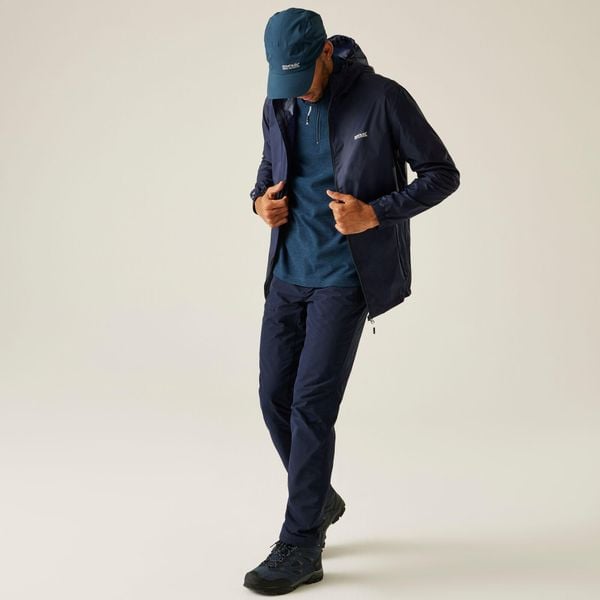 Kurtka trekkingowa męska Pack It Jacket III kieszonkowa. Niebieskie kurtki męskie Regatta, m, bez wzorów, z poliamidu, bez kaptura. W wyprzedaży za 149.99 zł.