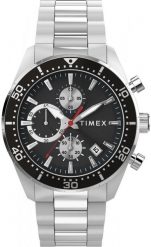 Zegarek Timex Zegarek męski Timex TW2Y56900 srebrny. Szare zegarki męskie Timex, bez wzorów, srebrne. Za 799.00 zł.