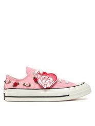 Converse Trampki Chuck 70 Roses A13649C Różowy. Czerwone trampki i tenisówki damskie Converse, bez wzorów, z materiału, bez zapięcia. Za 289.99 zł.