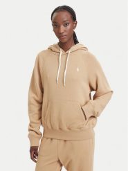 Polo Ralph Lauren Bluza 211971691504 Beżowy ciemny Regular Fit. Brązowe bluzy damskie Polo Ralph Lauren, xxl, bez wzorów, z bawełny, bez ramiączek, bez kaptura. Za 859.99 zł.