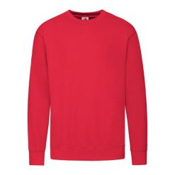 Lekka Bluza Rozpinana Unisex Dla Dorosłych. Czerwone bluzy męskie fruit of the loom, m, bez wzorów, bez ramiączek, bez kaptura. Za 71.99 zł.