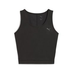Damska koszulka na ramiączkach CLOUDSPUN Twist PUMA Black. Czarne bluzki damskie Puma, s, bez wzorów, sportowe, bez kołnierzyka, bez ramiączek. Za 129.00 zł.