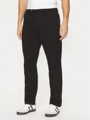 Guess Spodnie materiałowe M4BB27 WGHA1 Czarny Slim Fit. Czarne spodnie materiałowe męskie Guess, z aplikacjami, z bawełny. Za 219.99 zł.
