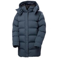 Parka dla kobiet Helly Hansen Aspire Puffy. Niebieskie parki damskie Helly Hansen, na zimę, bez wzorów, z kapturem. W wyprzedaży za 1,288.75 zł.