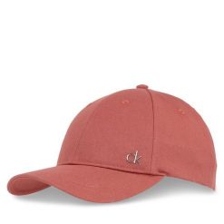 Czapka z daszkiem Calvin Klein. Brązowe czapki damskie Calvin Klein, bez wzorów. Za 99.99 zł.