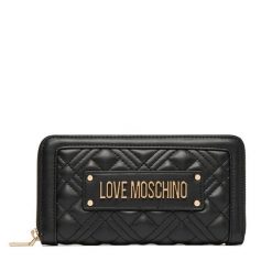 Portfel LOVE MOSCHINO. Czarne portfele damskie Love Moschino. Za 439.99 zł.