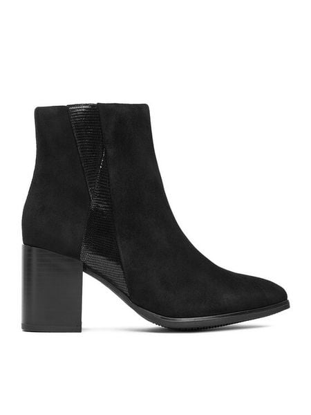 Lasocki Botki CEO-WB-GIOIA-54 Czarny. Czarne botki damskie Lasocki, bez wzorów, ze skóry, bez obcasa, na słupku, bez zapięcia. Za 189.99 zł.