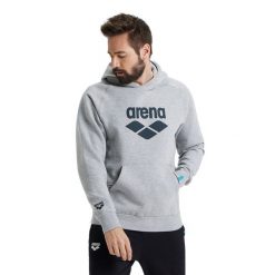 Bluza Arena Hooded Sweat Logo z kapturem. Szare bluzy damskie ARENA, m, bez wzorów, z bawełny, z kapturem. Za 319.99 zł.