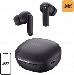 Bezprzewodowe słuchawki dokanałowe TWS QCY MeloBuds HT16 Bluetooth 5.4 SBC/AAC IPX4 (czarne). Czarne słuchawki bezprzewodowe QCY. Za 112.48 zł.