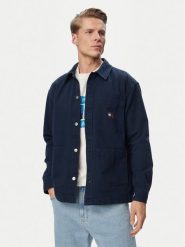 Tommy Jeans Kurtka jeansowa DM0DM20236 Granatowy Regular Fit. Niebieskie kurtki męskie Tommy Jeans, m, bez wzorów, z bawełny, bez kaptura. Za 409.99 zł.