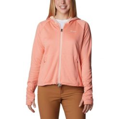 Bluza damska Columbia Boundless Trek Grid Fleece Hoodie. Czerwone bluzy damskie Columbia, s, bez wzorów, sportowe, bez ramiączek, bez kaptura. Za 339.00 zł.