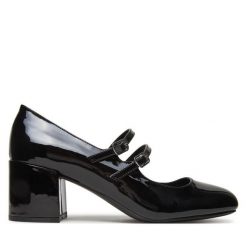 Półbuty Call It Spring. Czarne półbuty damskie Call it Spring, bez wzorów, bez obcasa, na obcasie, bez zapięcia. Za 219.99 zł.