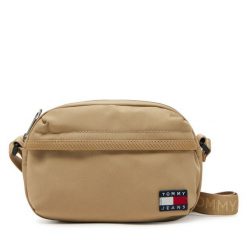 Torebka Tommy Jeans. Brązowe listonoszki damskie Tommy Jeans, bez wzorów, z jeansu, bez dodatków. Za 139.99 zł.