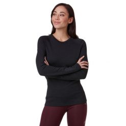 Bluza damska Helly Hansen LIFA Merino Midweight Crew - black. Czarne bielizna sportowa damska Helly Hansen, bez wzorów. W wyprzedaży za 363.15 zł.