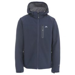 Kurtka wodoodporna Trespass Accelerator Ii. Niebieskie kurtki sportowe męskie Trespass, l, bez wzorów, z materiału, z kapturem, trekkingowe. Za 333.99 zł.