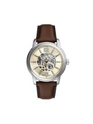 Fossil Zegarek Heritage Automatic Skeleton ME3264 Brązowy. Brązowe zegarki męskie FOSSIL, bez wzorów. Za 1,059.00 zł.