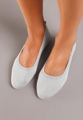 Szare Balerinki z Elastyczną Cholewką Lililena. Szare balerinki damskie Born2be, na lato, bez wzorów, eleganckie, bez obcasa, bez zapięcia. Za 44.99 zł.