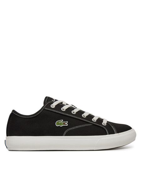 Lacoste Tenisówki Backcourt 7-49CMA0017 Czarny. Czarne trampki męskie Lacoste, bez wzorów, z materiału, bez zapięcia. Za 249.99 zł.