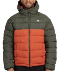 Trespass Oskar - męska kurtka pikowana z kapturem Ivy. Brązowe kurtki męskie Trespass, m, bez wzorów, z materiału, z kapturem. Za 273.99 zł.