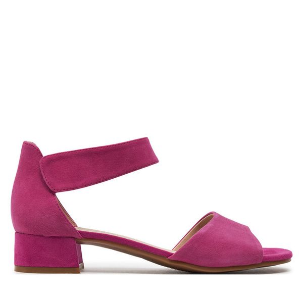 Sandały Caprice. Czerwone sandały damskie Caprice, bez wzorów, bez obcasa, na płaskiej podeszwie, bez zapięcia. Za 209.99 zł.