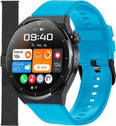 Smartwatch Enter SAT.14.237.144-SET Niebieski. Niebieskie zegarki smartwatch Enter, bez wzorów. Za 299.00 zł.