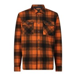 Koszula męska CMP 34S2707. Brązowe koszule męskie CMP, m, bez wzorów, sportowe, bez kołnierzyka, bez ramiączek. Za 290.50 zł.