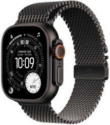 Smartwatch Apple Watch Ultra 3 GPS + Cellular 49mm Black Titanium / Titanium Milanese Loop Czarny (MF1Q4QF/A). Czarne zegarki smartwatch Apple, bez wzorów. Za 4,362.34 zł.