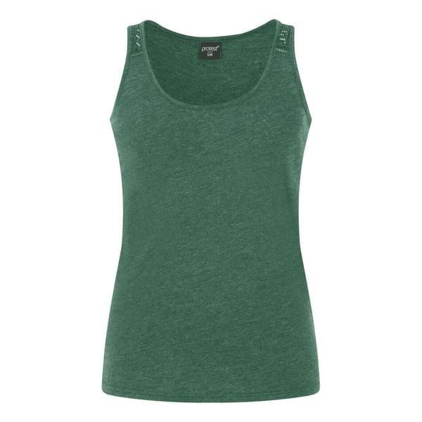 Damski tank top Protest Impulses. Zielone topy damskie Protest, bez wzorów, bez kołnierzyka, bez ramiączek. Za 173.00 zł.
