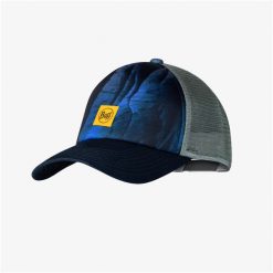 Czapka z daszkiem BUFF TRUCKER CAP ARIUS BLUE. Czarne czapki damskie Buff, bez wzorów, sportowe. Za 79.99 zł.